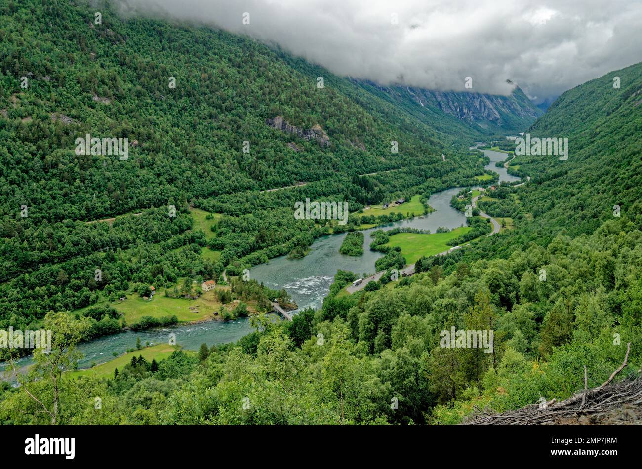 Beautiful norwegian landscape in the summer time - Andalsnes - Norway. 12.06.2012 Stock Photo