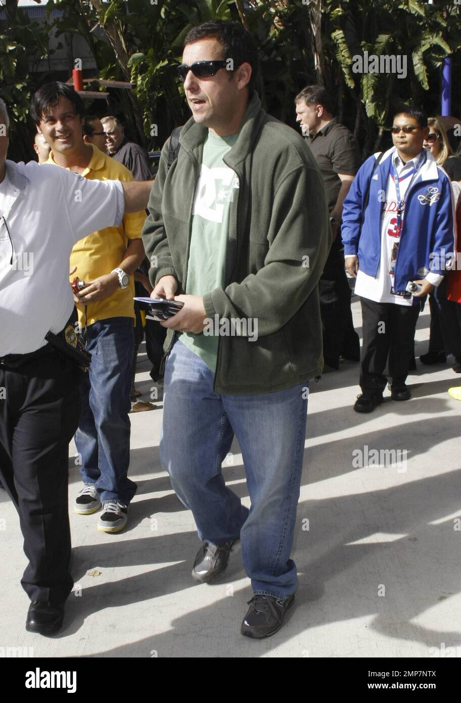 Jack Black and Son at LA Lakers Game March 2017