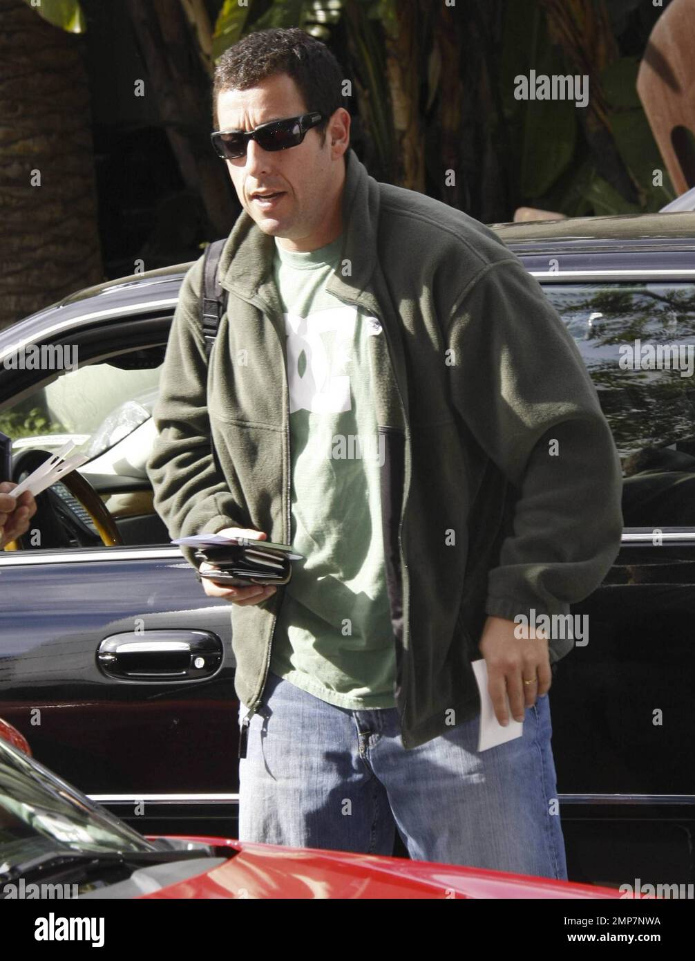 Adam Sandler appears to have put on a bit of weight, something that he