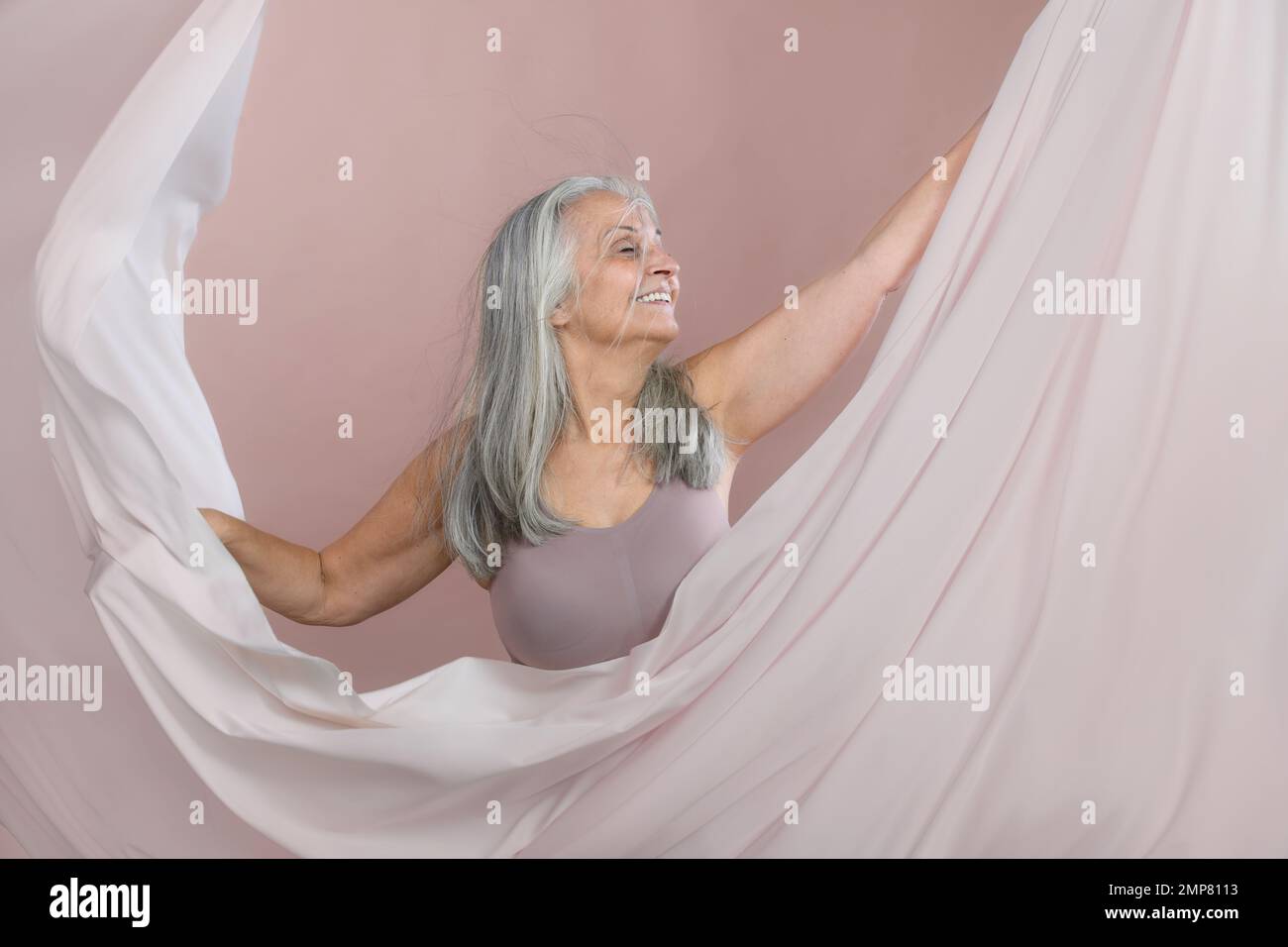 Stylish happy senior woman hi-res stock photography and images - Alamy