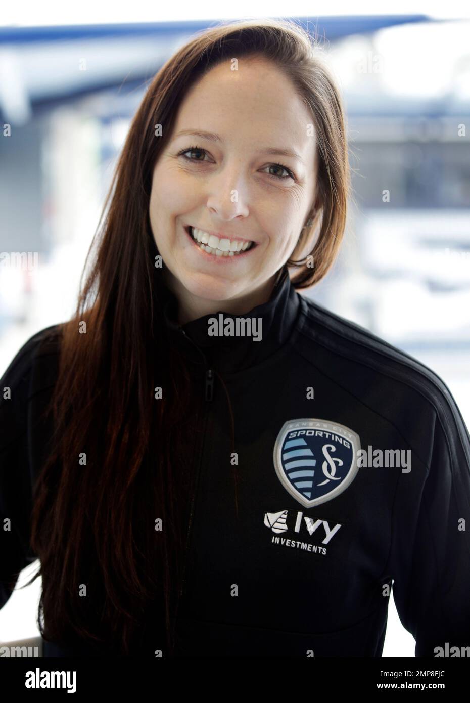 In this Thursday, Jan. 11, 2018 photo, Meghan Cameron, Sporting Kansas