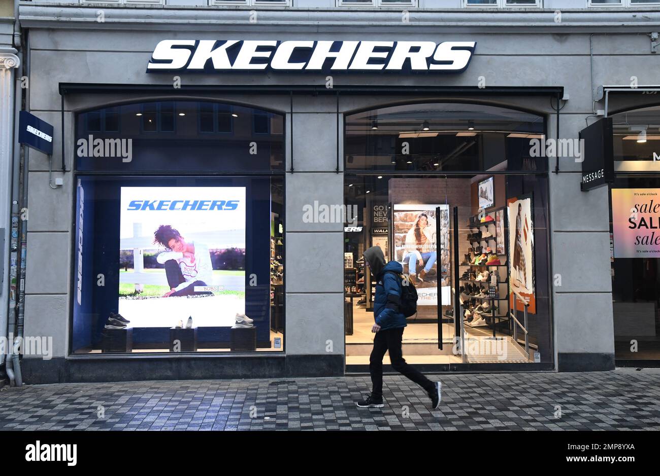 Copenhagen/Denmark/31 January 2023/Skechers store in danish capital  Copenhagen. (Photo. Francis Joseph Dean/Dean Pictures Stock Photo - Alamy