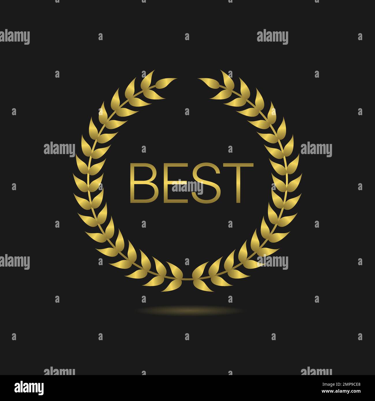 Best golden laurel wreath vector label Stock Vector Image & Art - Alamy