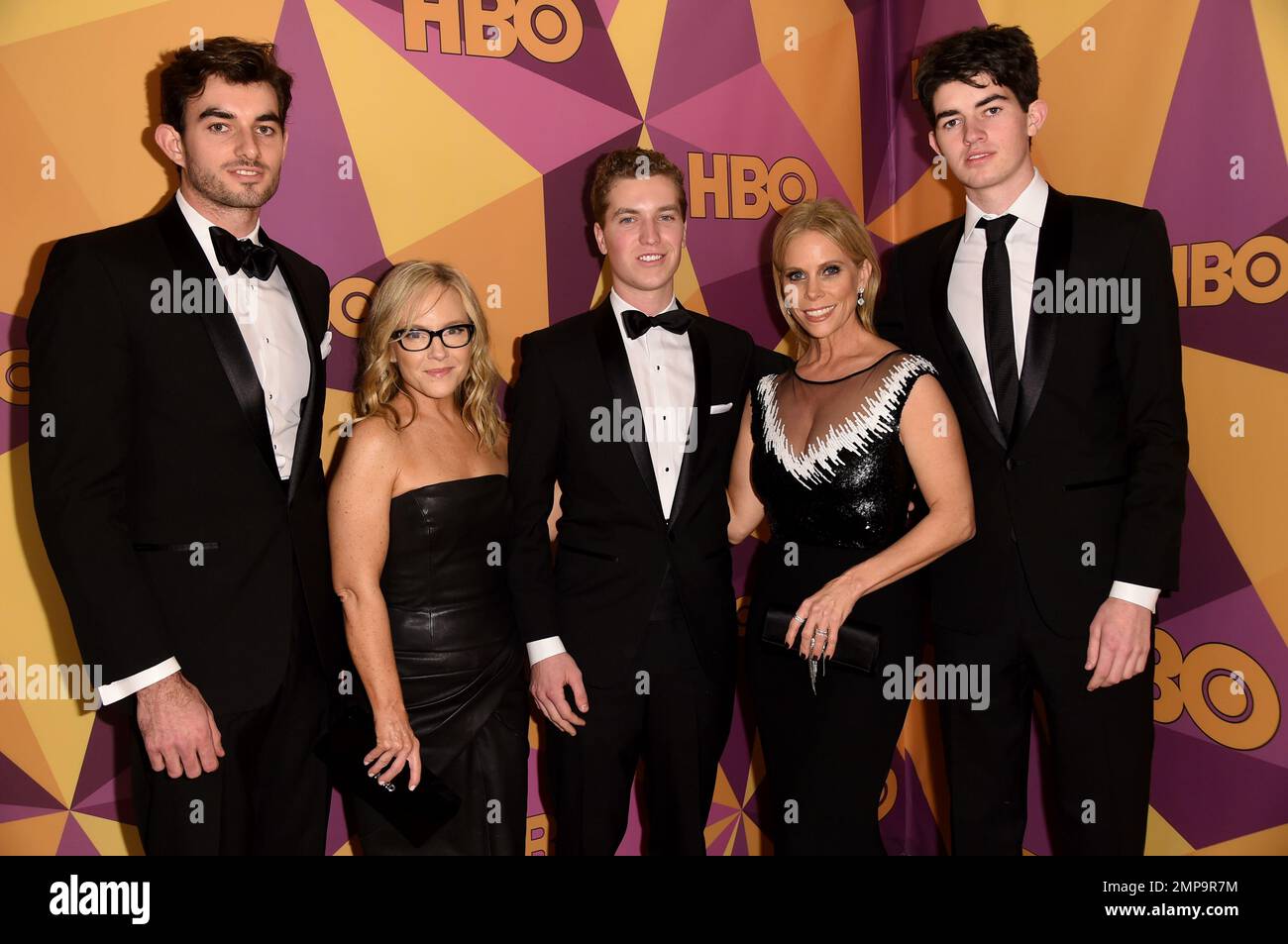 Conor Kennedy, from left, Rachel Harris, Bobby Nixon, Cheryl Hines and