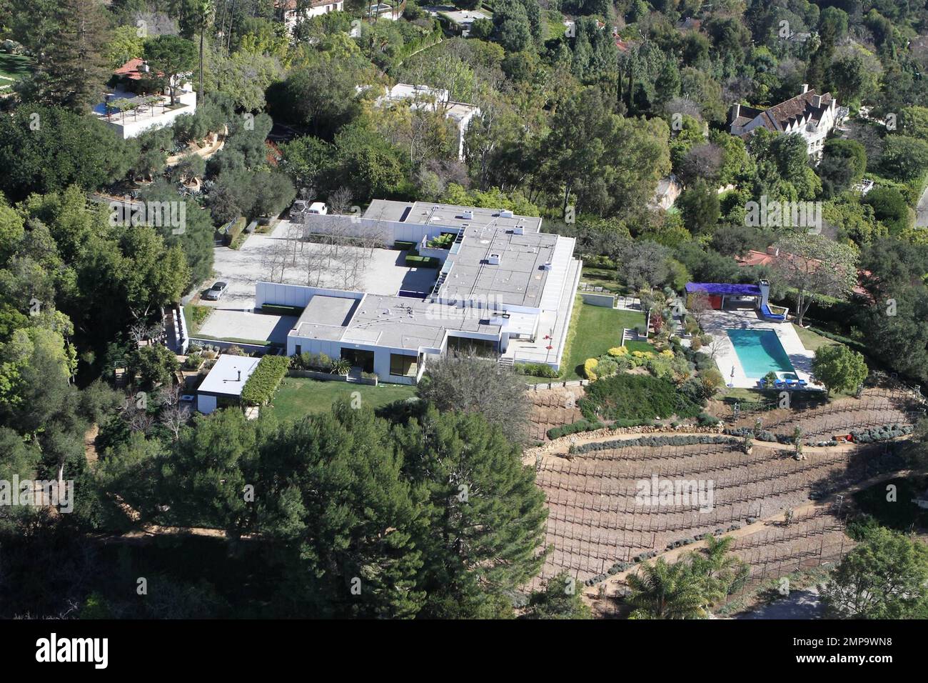 EXCLUSIVE!! Actress Jennifer Aniston is reportedly purchasing this stunning  $22 million love-nest in Bel Air. The 8,500 square foot property is perched  on an estimated 3.25 acre lot high above the exclusive