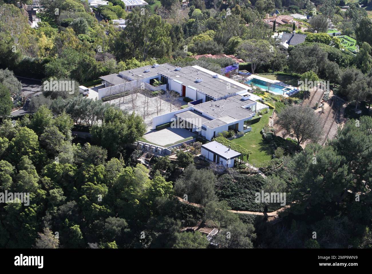 EXCLUSIVE!! Actress Jennifer Aniston is reportedly purchasing this stunning  $22 million love-nest in Bel Air. The 8,500 square foot property is perched  on an estimated 3.25 acre lot high above the exclusive