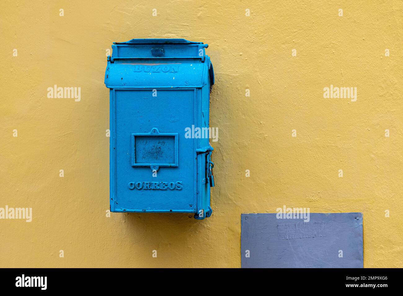 Cuban postal box, Old Havana, Havana, Cuba Stock Photo
