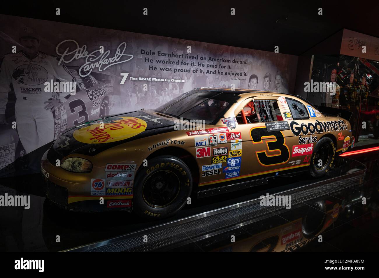 A close-up shot of Ralph Dale Earnhardt's Chevrolet Monte Carlo Nascar ...