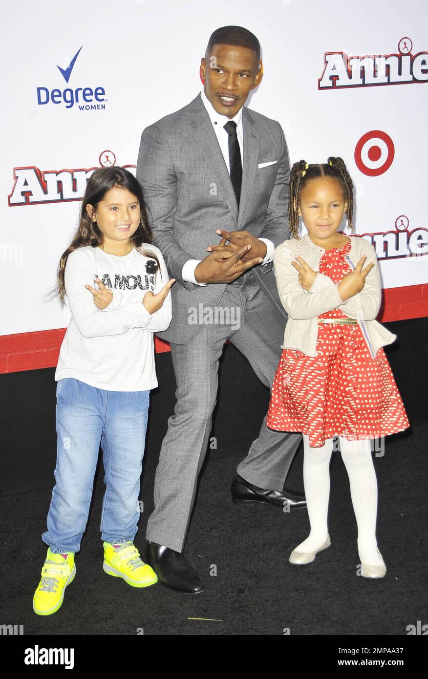 Jamie Foxx at the NY Premiere of Annie Stock Photo - Alamy