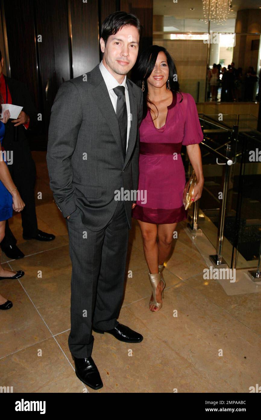 Jon Seda and wife Lisa Gomez arrive at the 25th Annual Imagen Awards