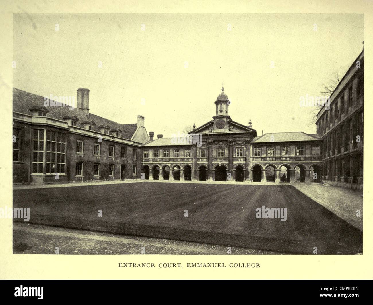 Entrance Court Emmanuel College From A Photograph By F Frith Co 