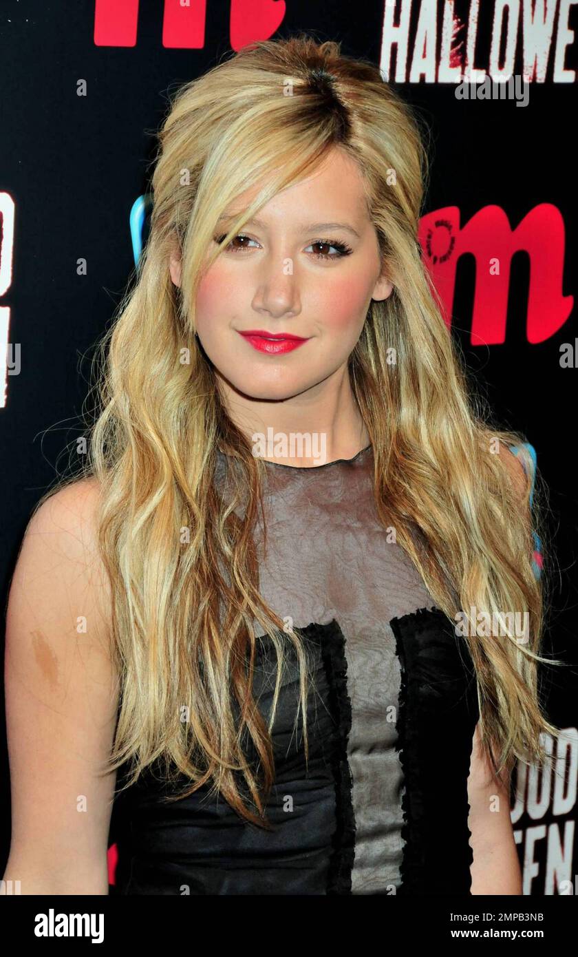 - Ashley Tisdale is featured at "M" magazine's first-ever Hollywood Halloween. The event, attended by 300 lucky readers, included a special guest appearance by Tisdale along with contests for best Halloween dance, best costume and for the biggest Ashley fan. New York, NY. 11/11/09. Stock Photo