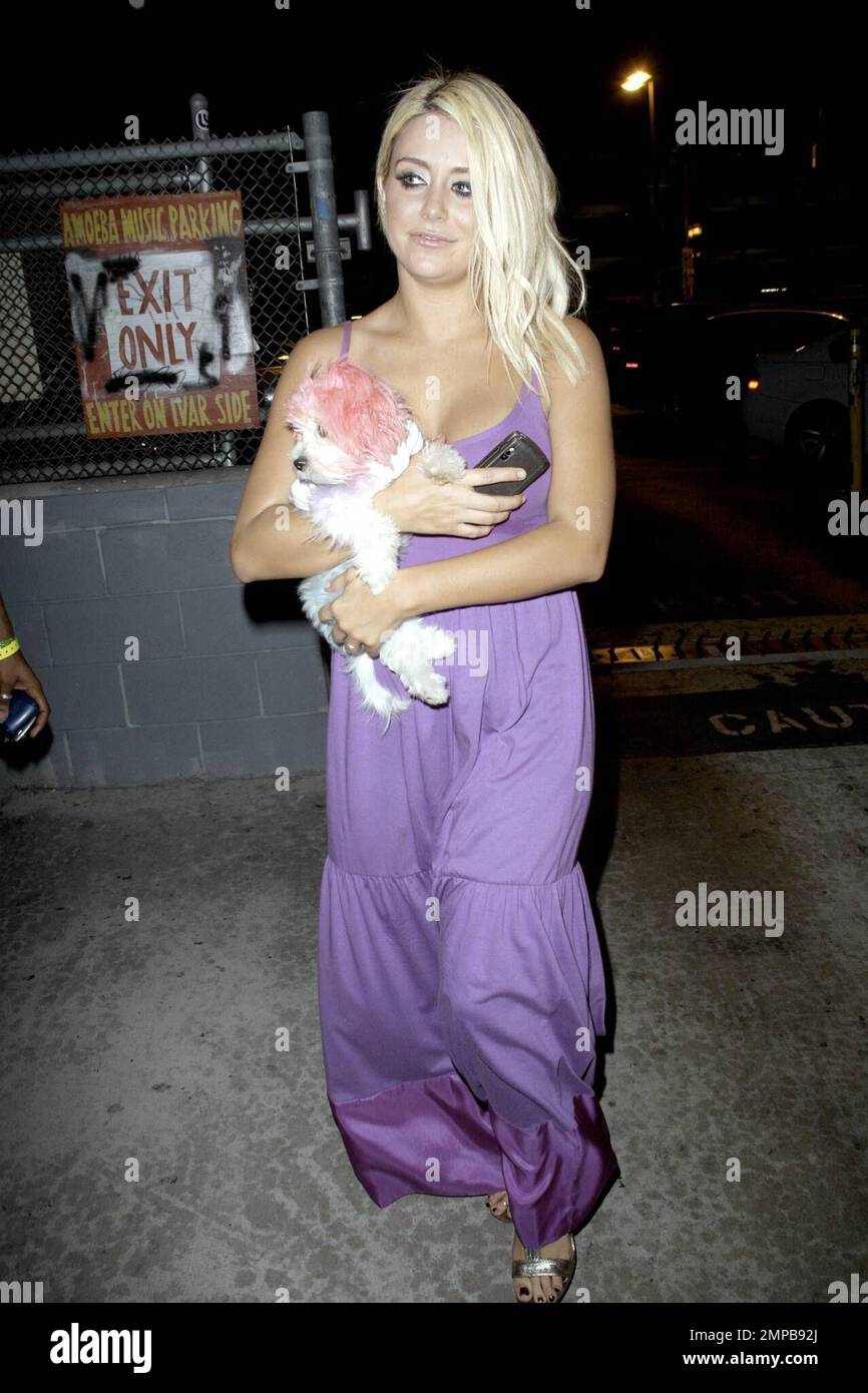 Danity Kane member Aubrey O #39 Day leaves an event at the Green Door with Danity Kane member Aubrey O #39 Day leaves an event at the Green Door with