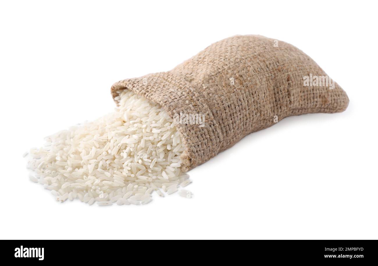 Basmati rice bag Cut Out Stock Images & Pictures Alamy