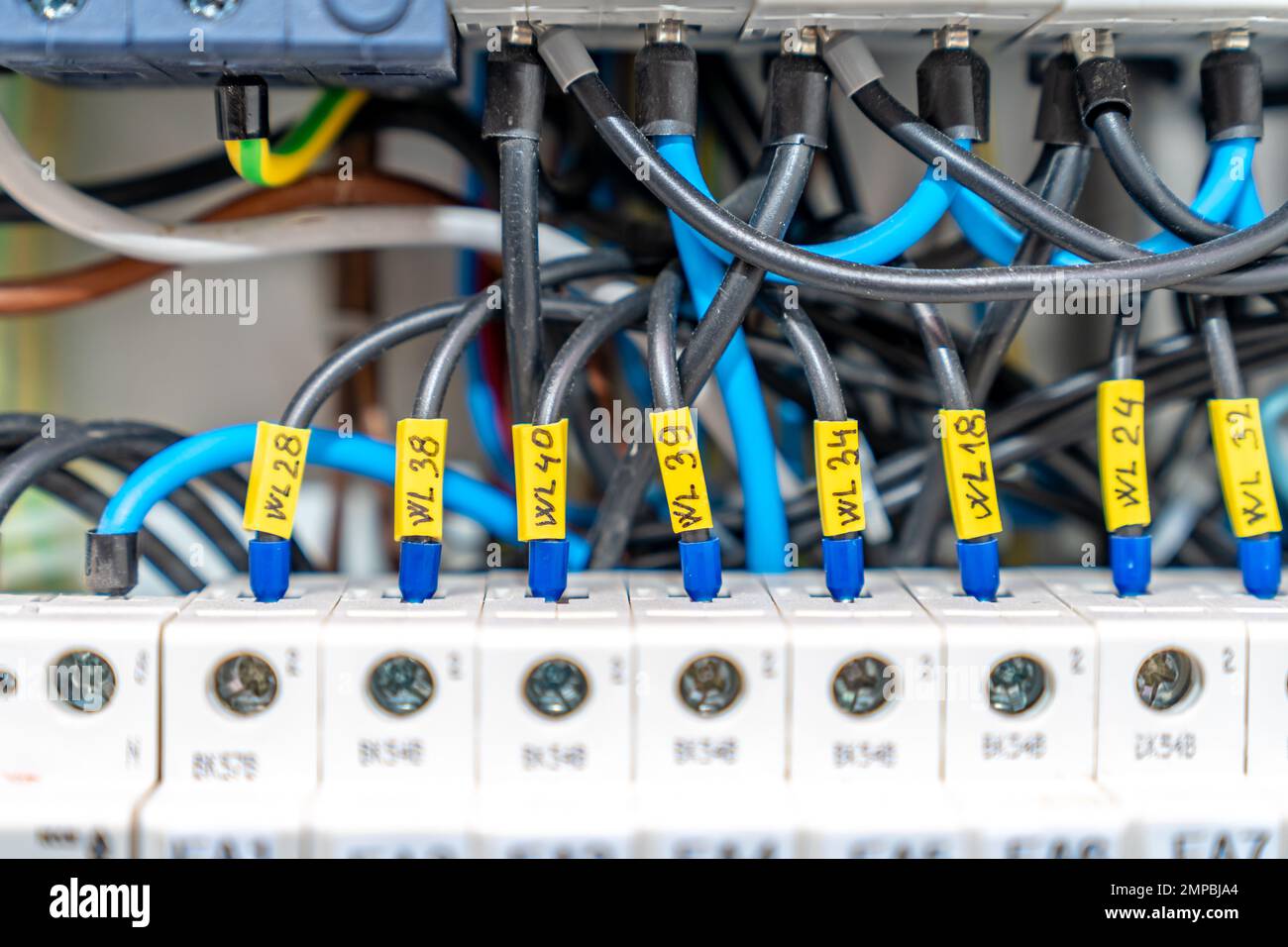distribution electrical box in the house Stock Photo Alamy