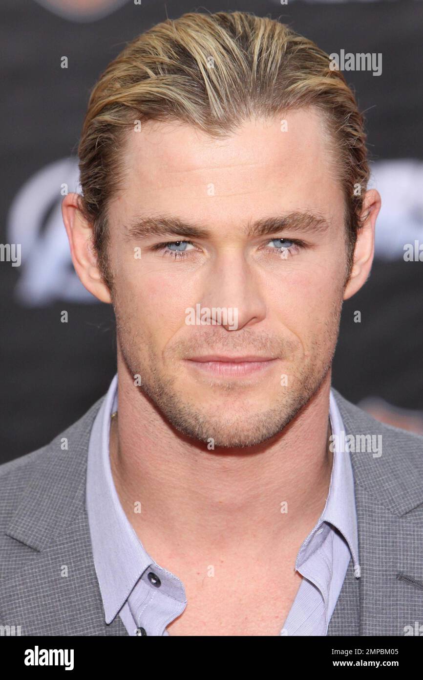 Chris Hemsworth at the world premiere of Marvel's The Avengers at El Capitan Theatre. Los Angeles, CA. 11th April 2012. . Stock Photo