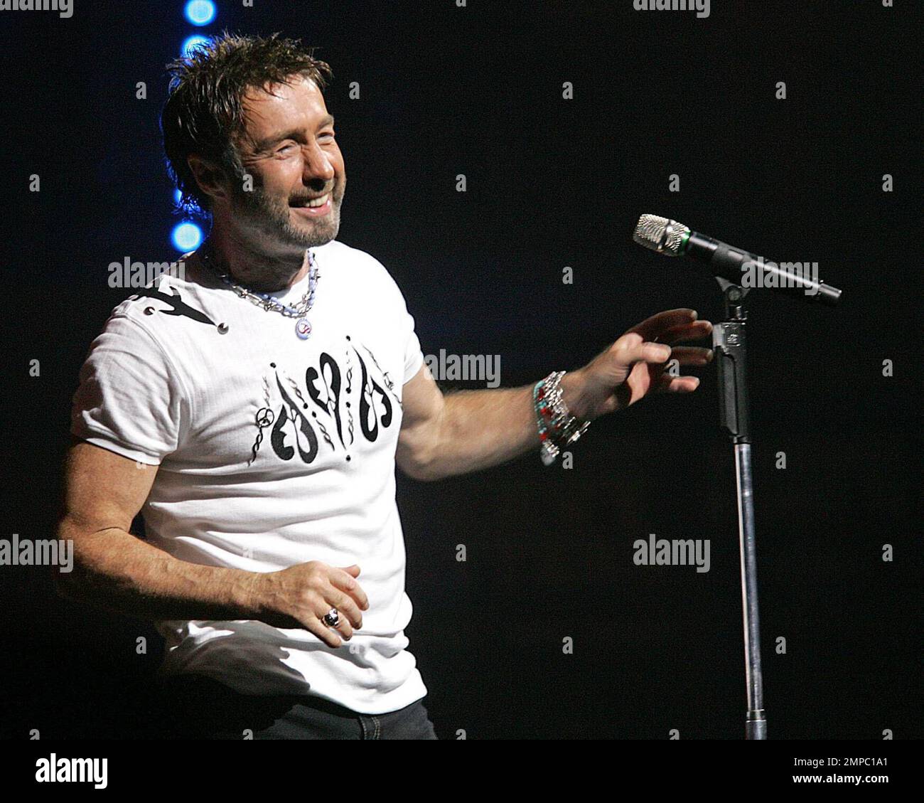 Singer Paul Rodgers of Bad Company performs in concert at the Seminole Hard Rock Hotel & Casino in Hollywood, FL. 8/8/08. Stock Photo