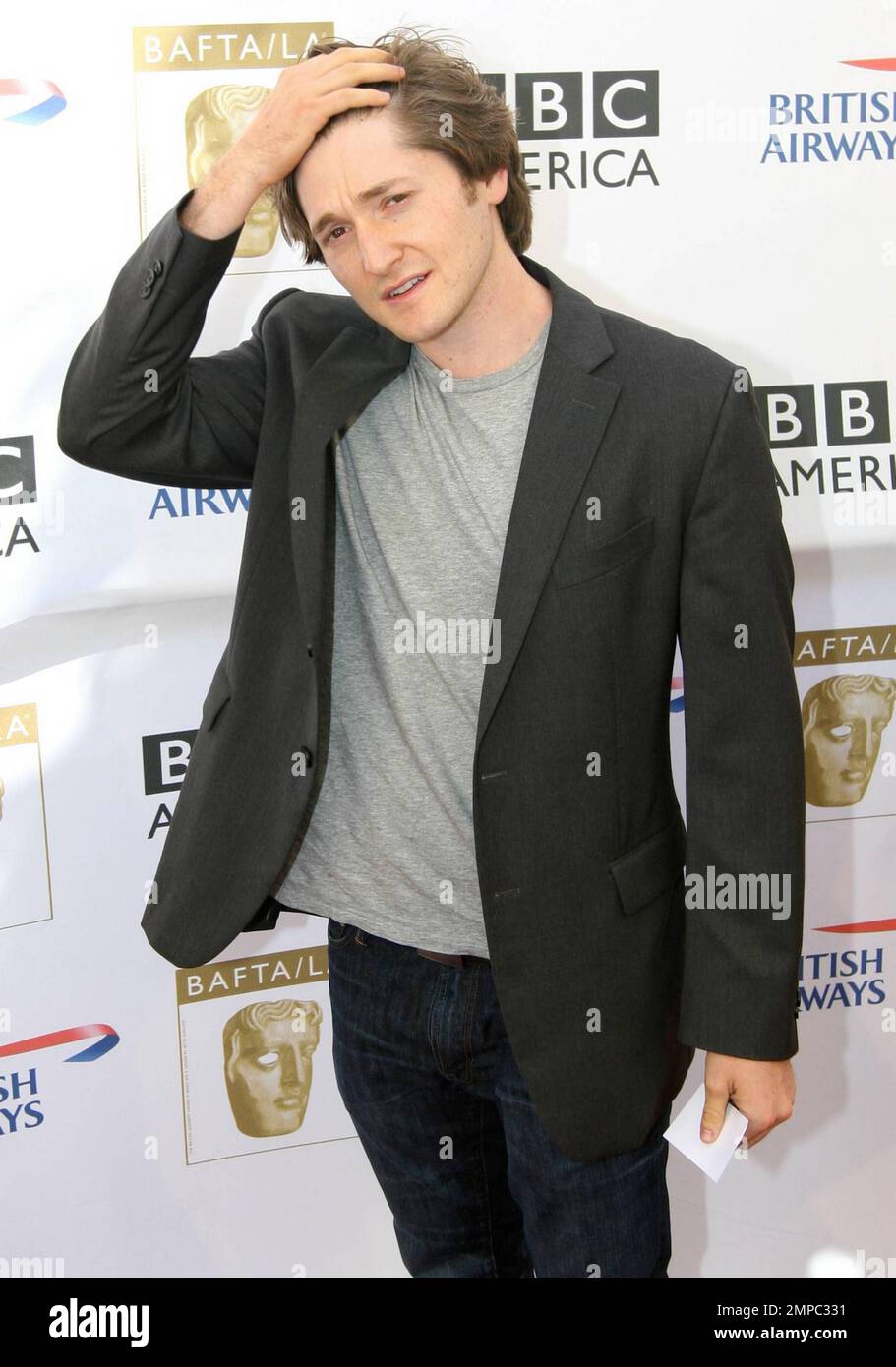 Lucas Neff walks the red carpet for the 8th Annual BAFTA/LA TV Tea Party held at the Hyatt Regency Hotel.  The annual party is hosted by The British Academy of Film and Television Arts to honor this year's US Emmy Award nominees. Los Angeles, CA. 08/28/10. Stock Photo