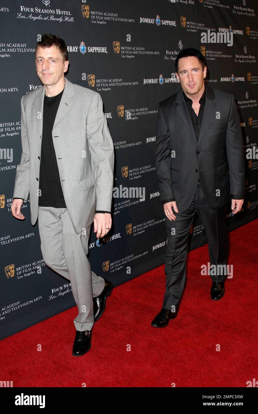 Atticus Ross and Trent Reznor on the red carpet at the 17th Annual