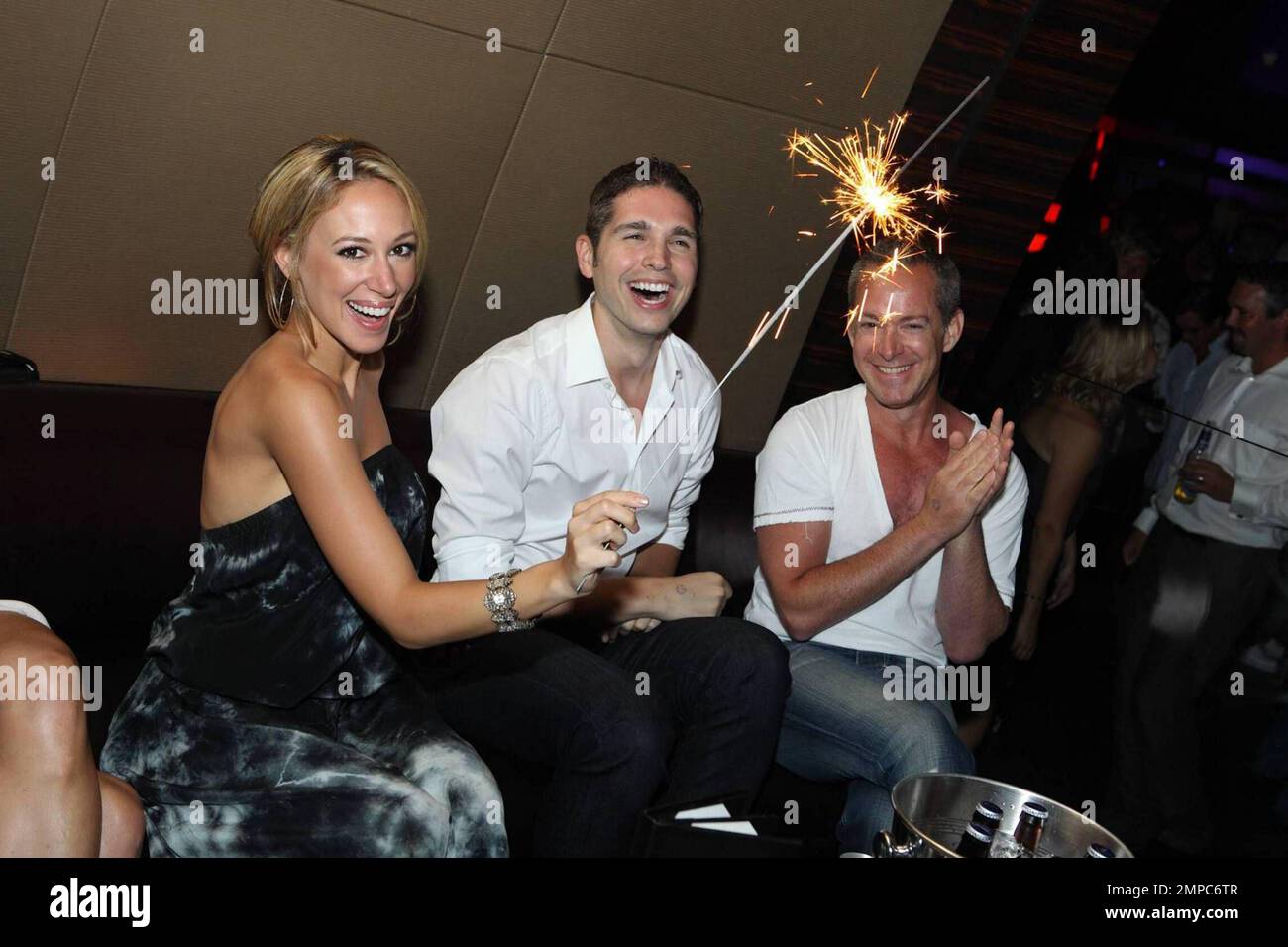 EXCLUSIVE!! Hayley Duff enjoys herself with guests at Aura at