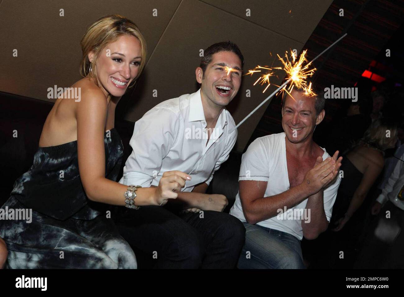 EXCLUSIVE!! Hayley Duff enjoys herself with guests at Aura at