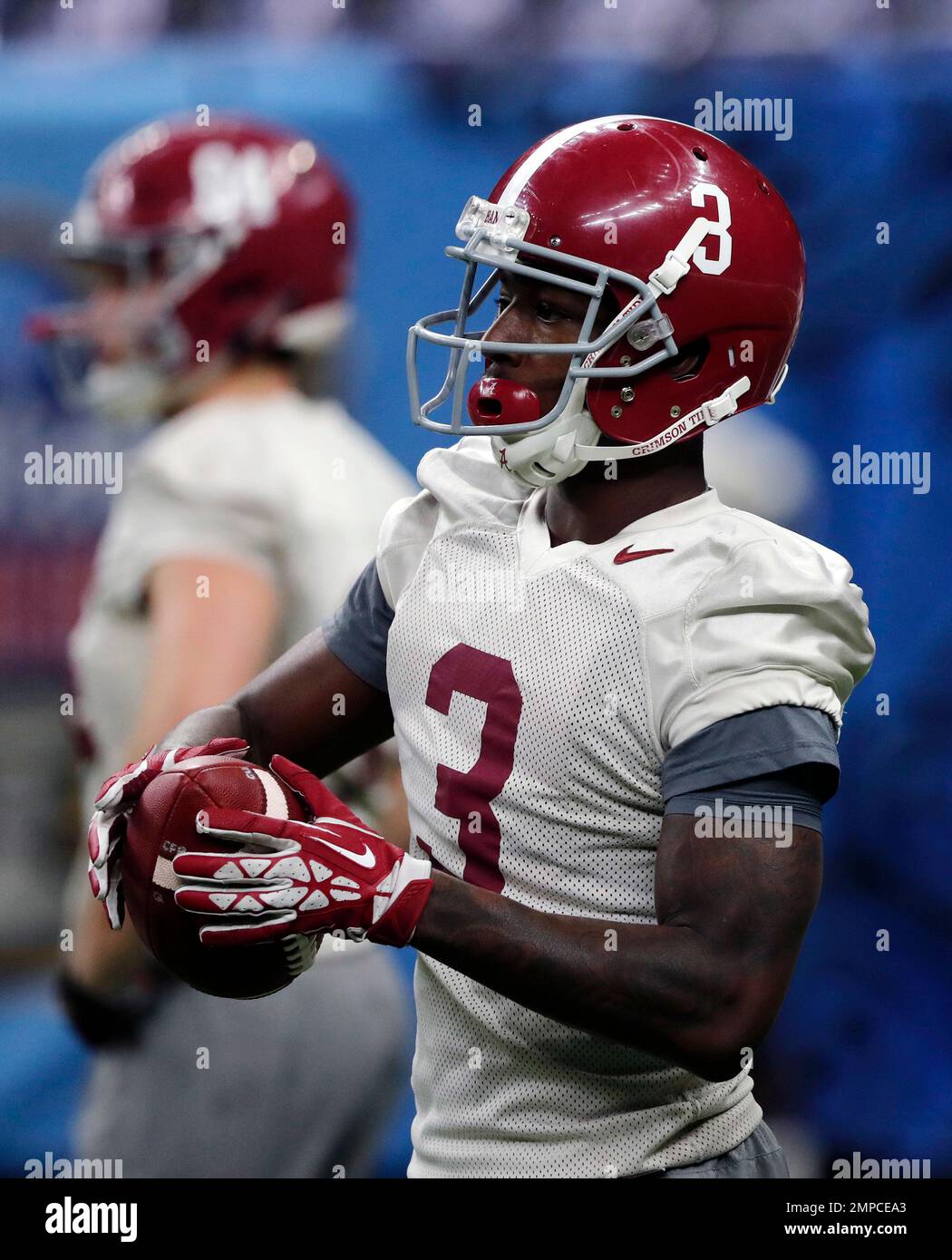 Alabama wide receiver Calvin Ridley (3) practices for the upcoming ...