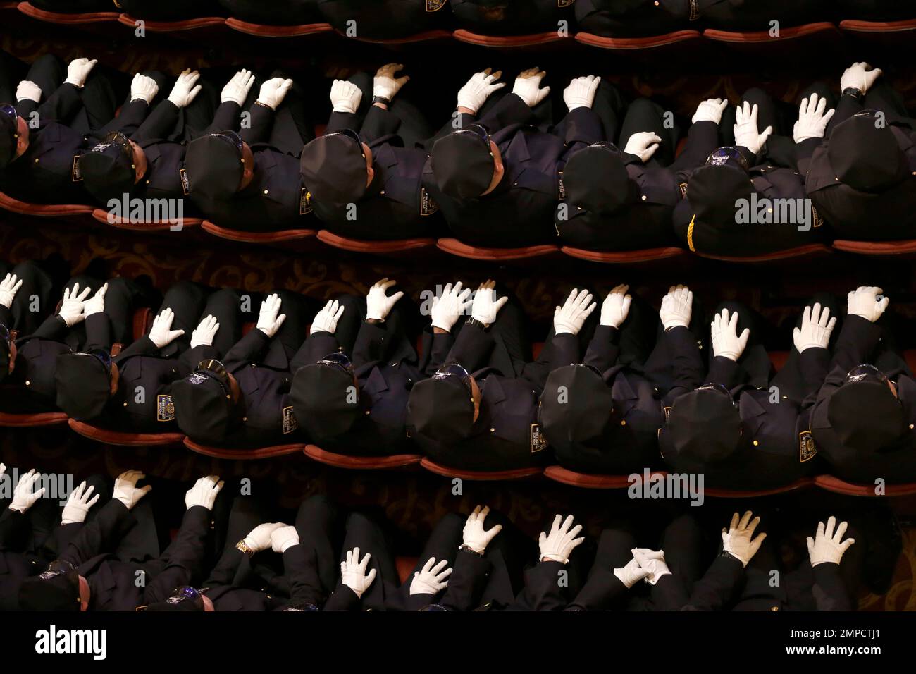 New police officers attend their graduation ceremony at the Beacon ...