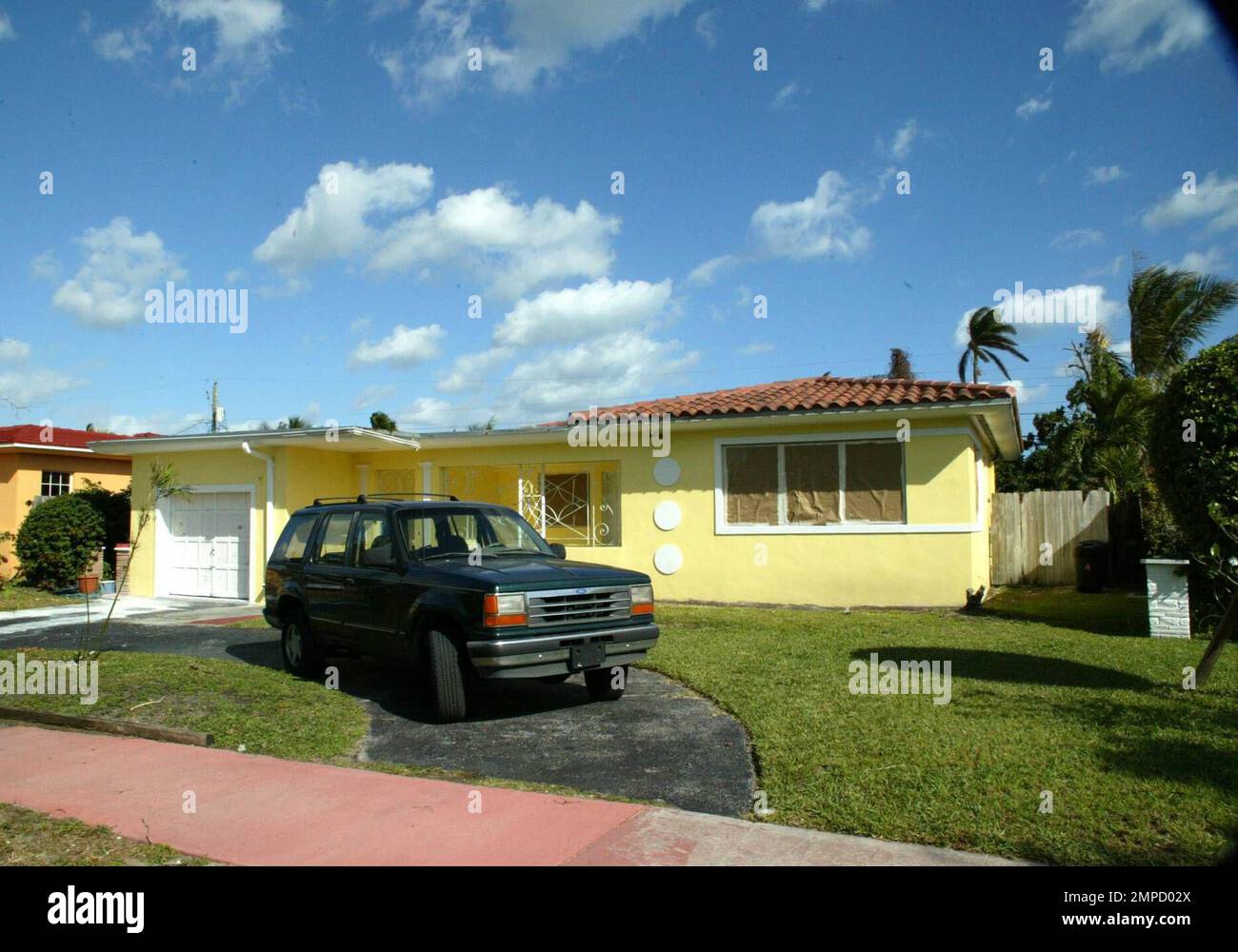 Exclusive!! Miami home of Massimo Rizzo, former boyfriend of Sharlely Kerssenberg (Boris Beckers New girlfriend), 1/15/06 All Stock Photo