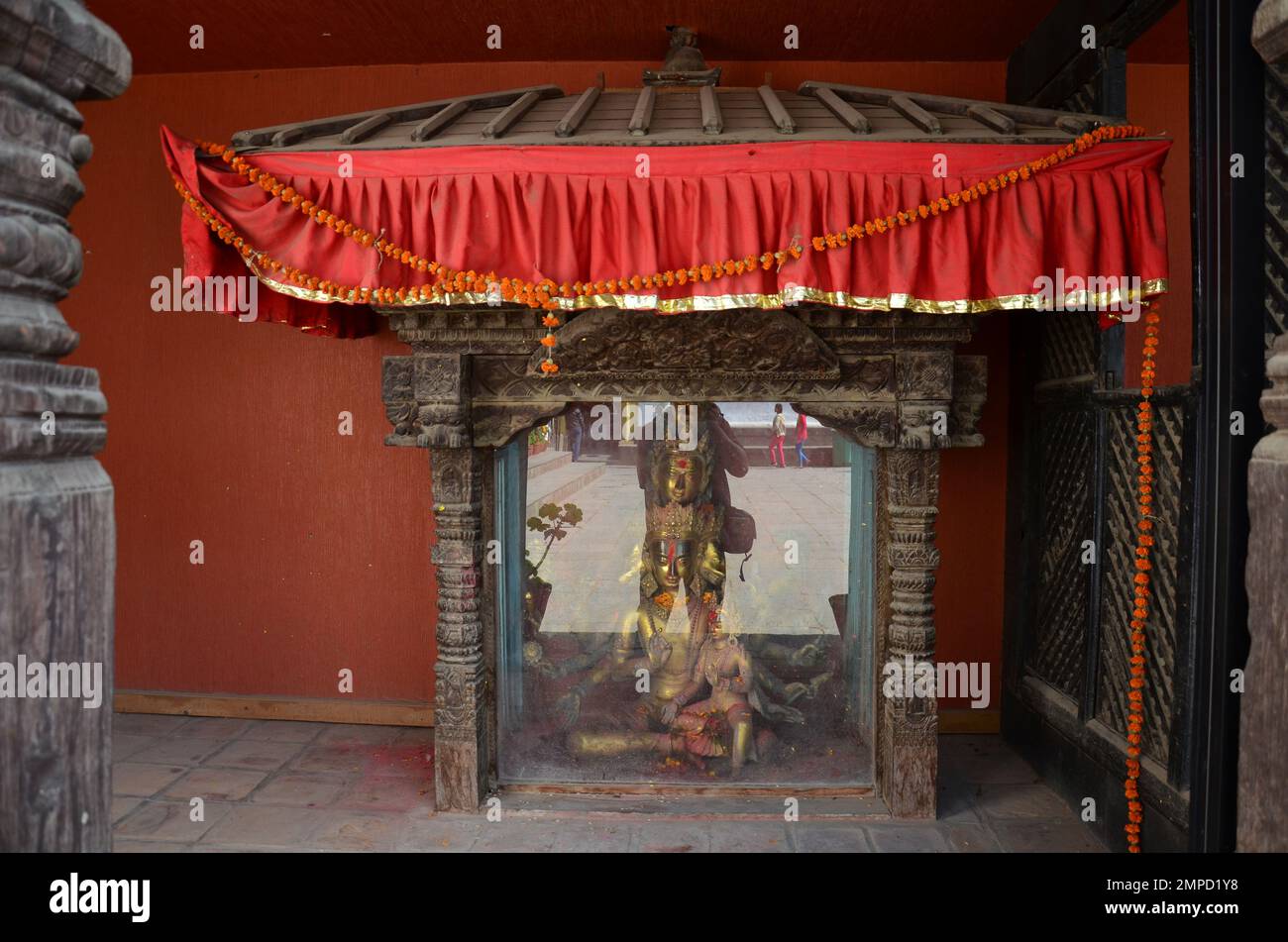 Ancient hindu nepali deities nepalese god and goddess Shiva Rudra in