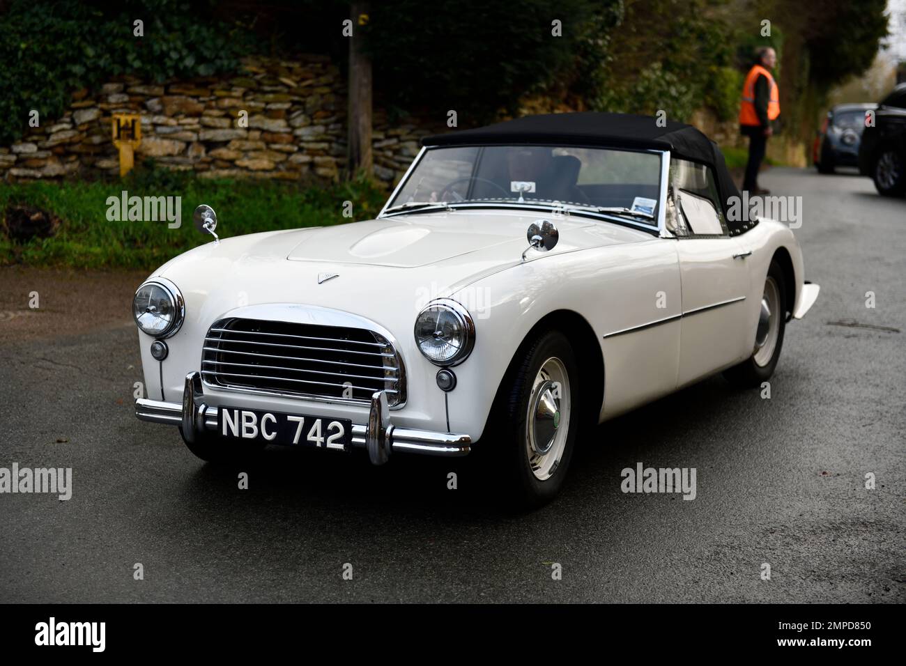 First Classic Car Meeting at Hook Norton Brewery Oxfordshire England uk