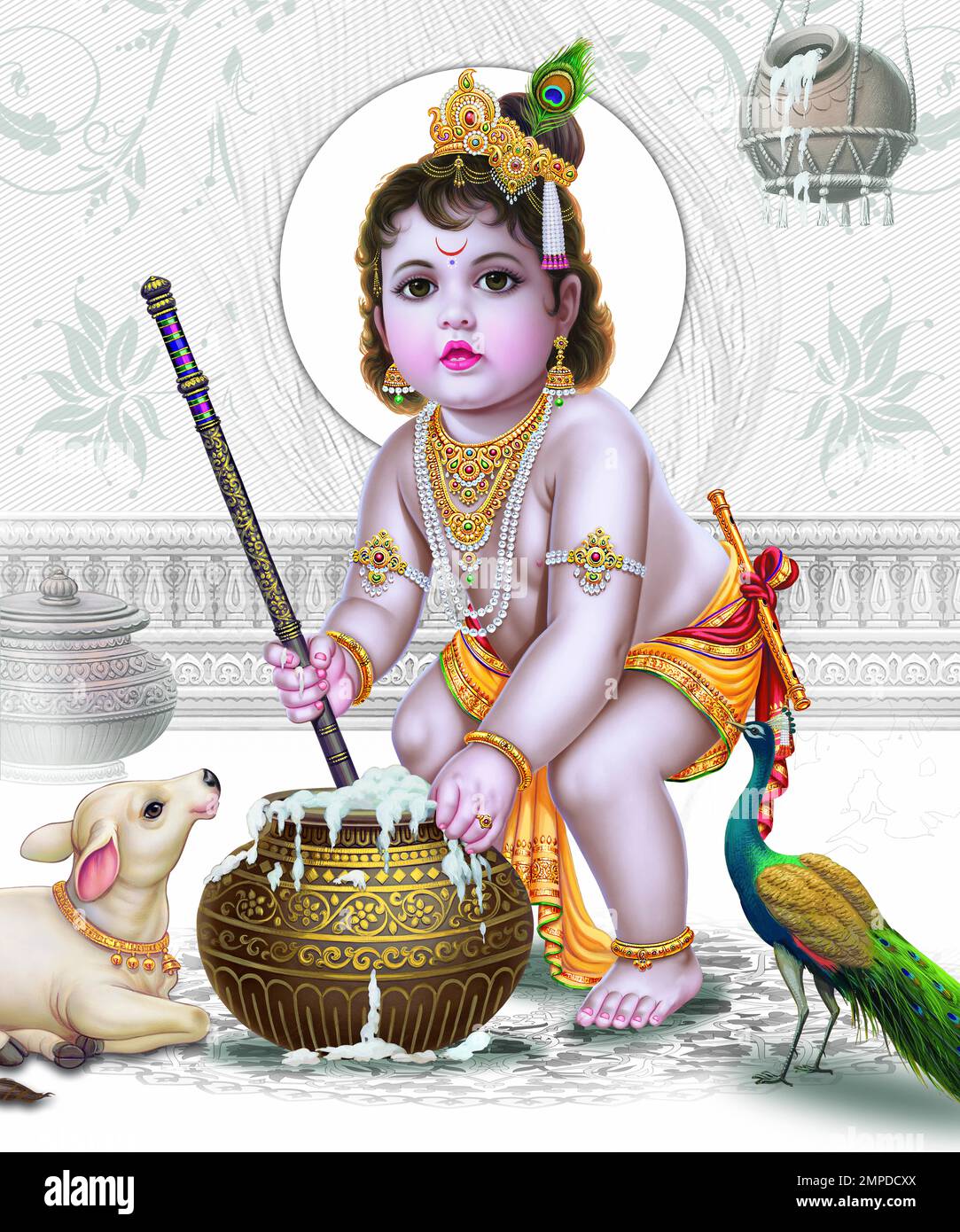 , Home Decor, Wall Decor, Digital Poster, Digital Painting Stock Photo