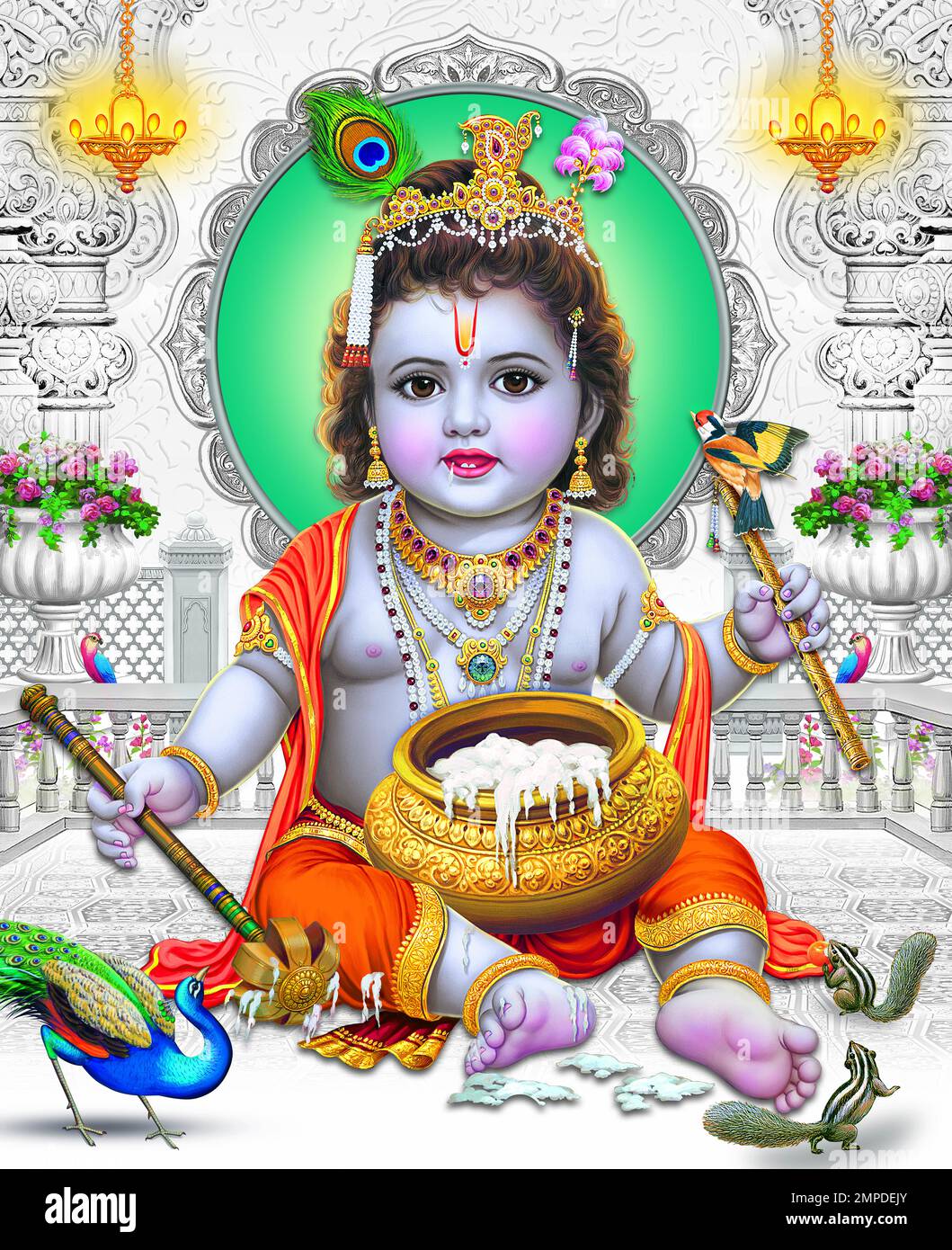 , Home Decor, Wall Decor, Digital Poster, Digital Painting Stock Photo