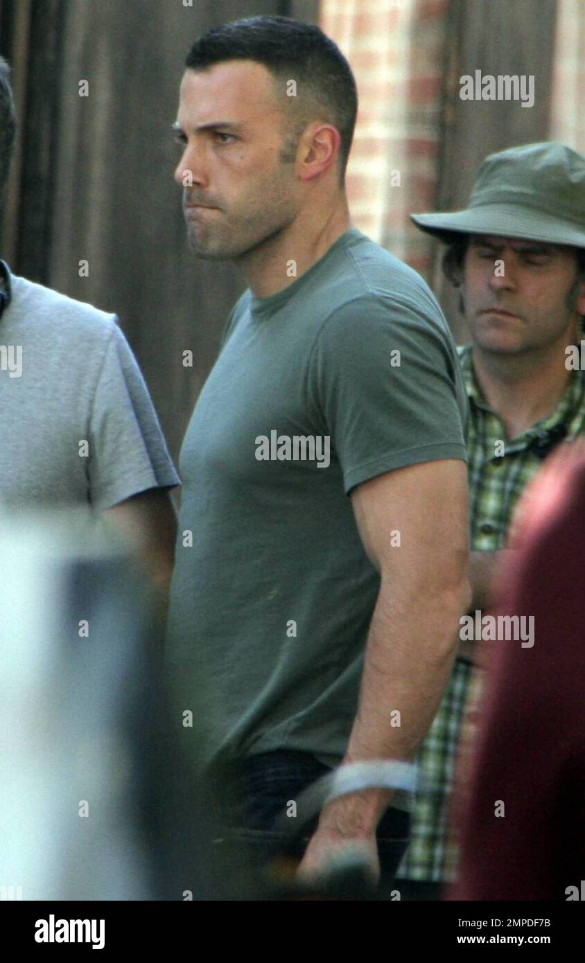 Ben Affleck films a scene for The Town in Harvard Square. Affleck, 37