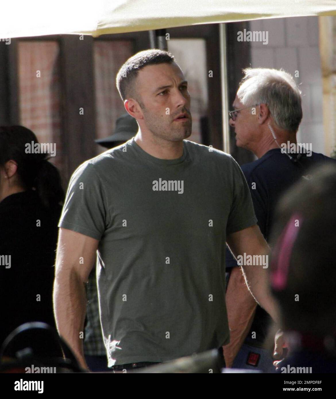 Ben Affleck films a scene for The Town in Harvard Square. Affleck, 37