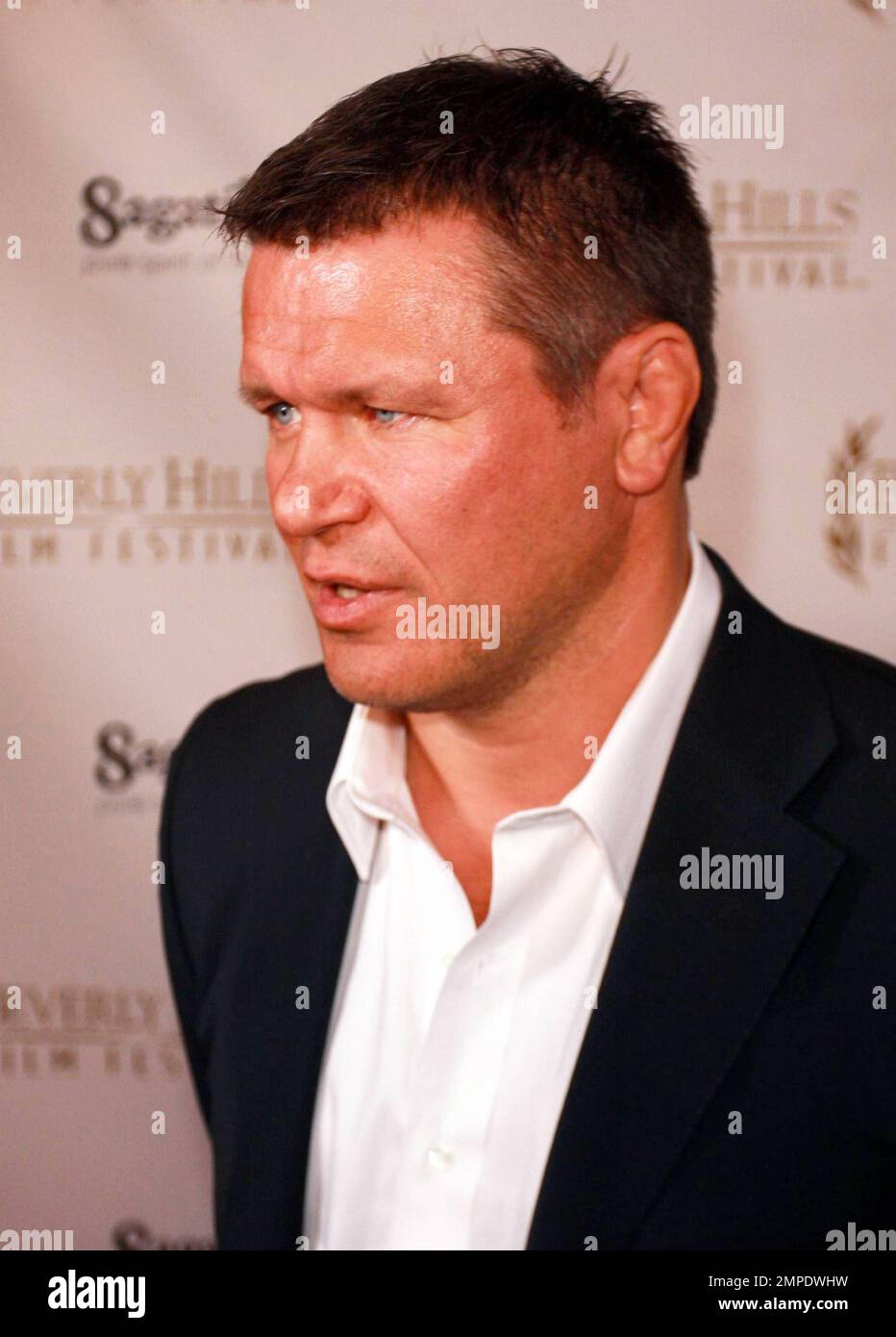Oleg Taktarov arrives to the world premiere of "As Good As Dead" at the 10th Annual Beverly Hills Film Festival at the Clarity Theater. Los Angeles, CA. 04/14/10.   . Stock Photo