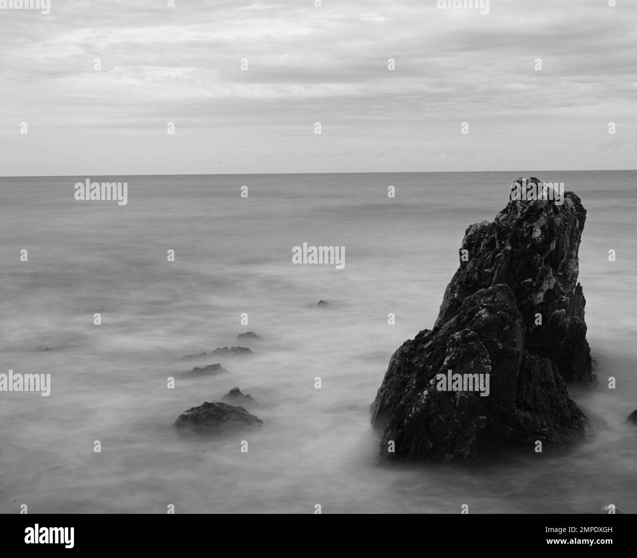 paesaggio marino lungo la costa della toscana, Italy Stock Photo