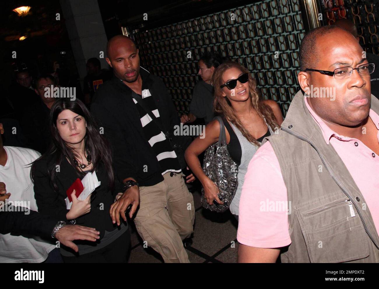  Beyonce arrives at the Olympic Stadium in Athens by her