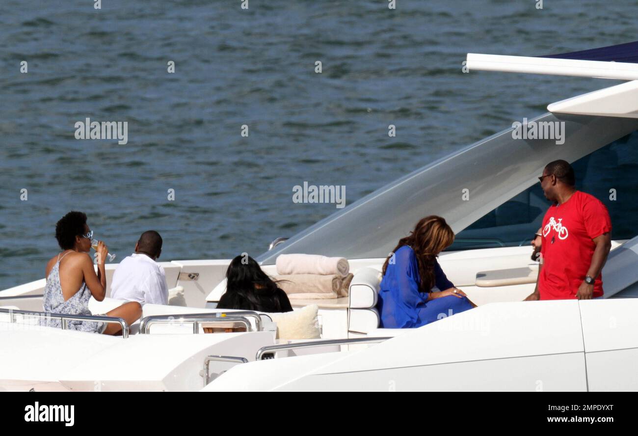 Beyonce And Solange On A Boat