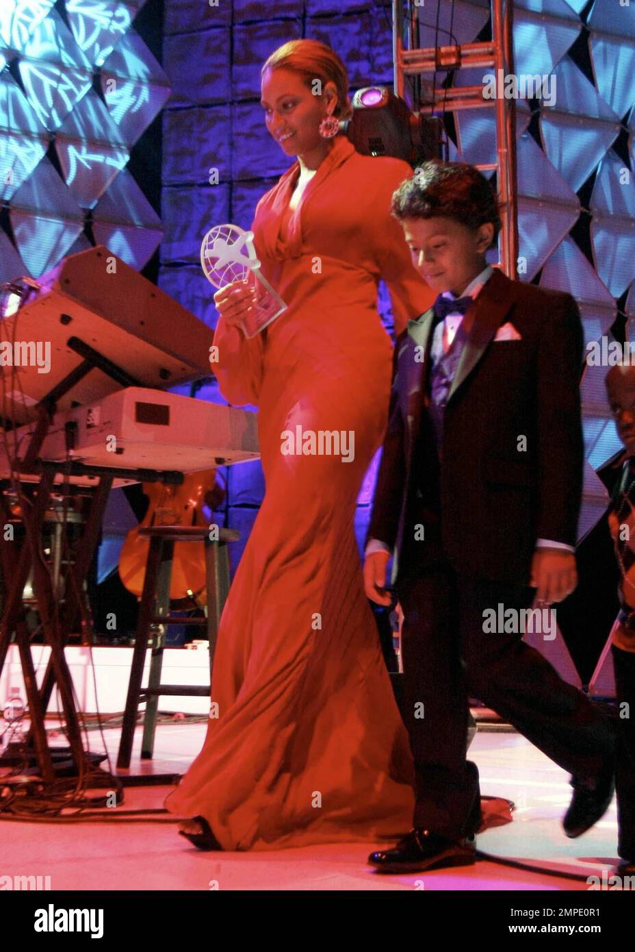 Even though the event is called the Diamond Ball, Beyonce Knowles chose ...