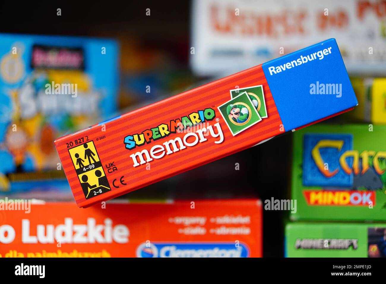 A ravensburger brand Super Mario memory card game Stock Photo Alamy
