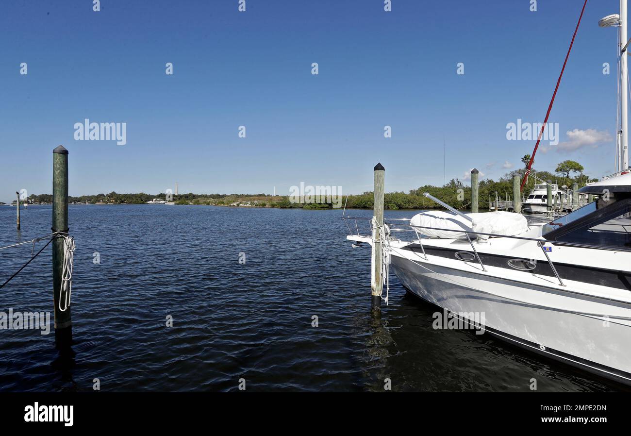In this Nov. 30, 2017 photo, boats are shown moored in the Anclote
