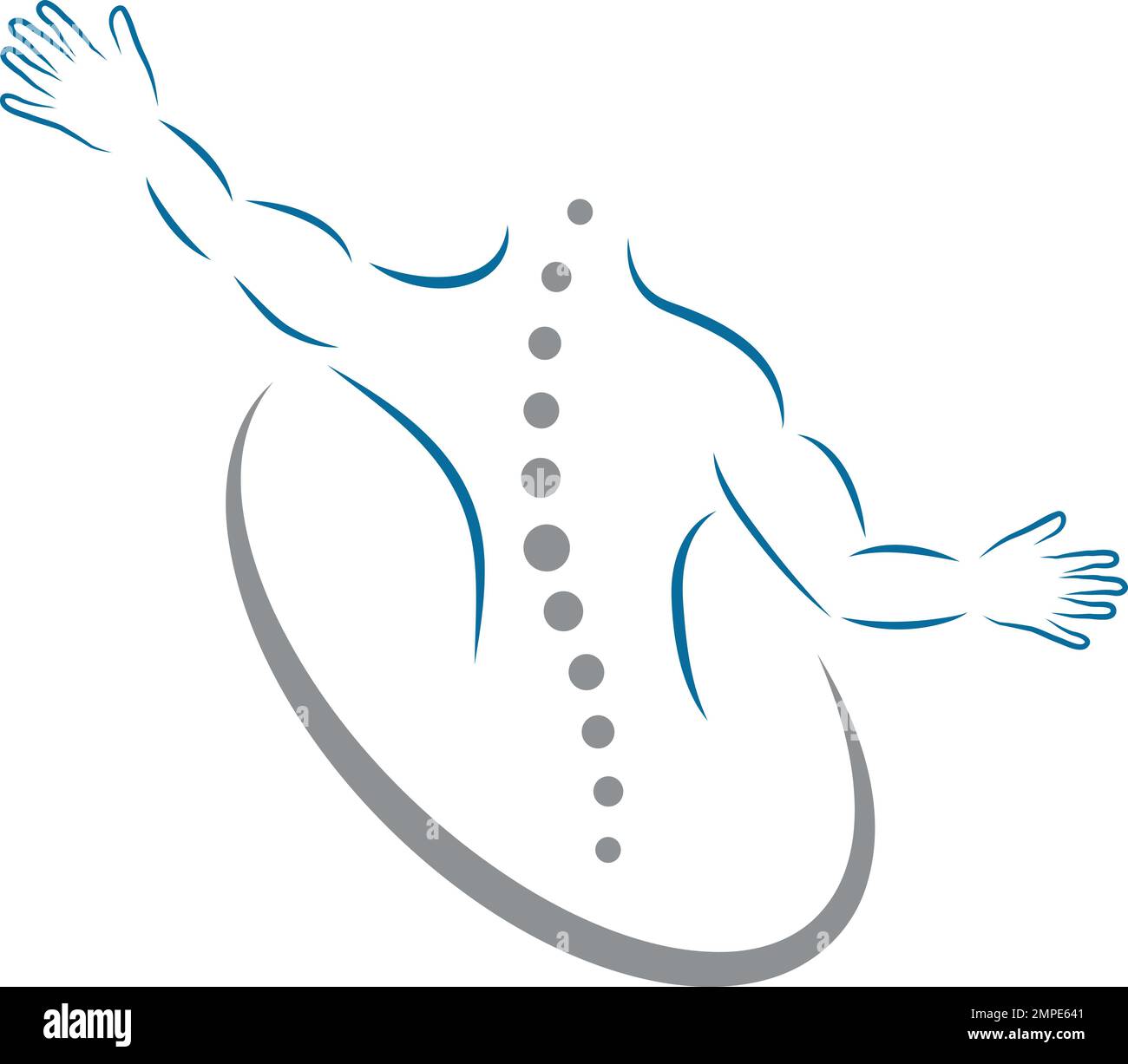 Person in motion, spine, orthopedics, physiotherapy, logo, icon Stock Vector Image & Art Alamy