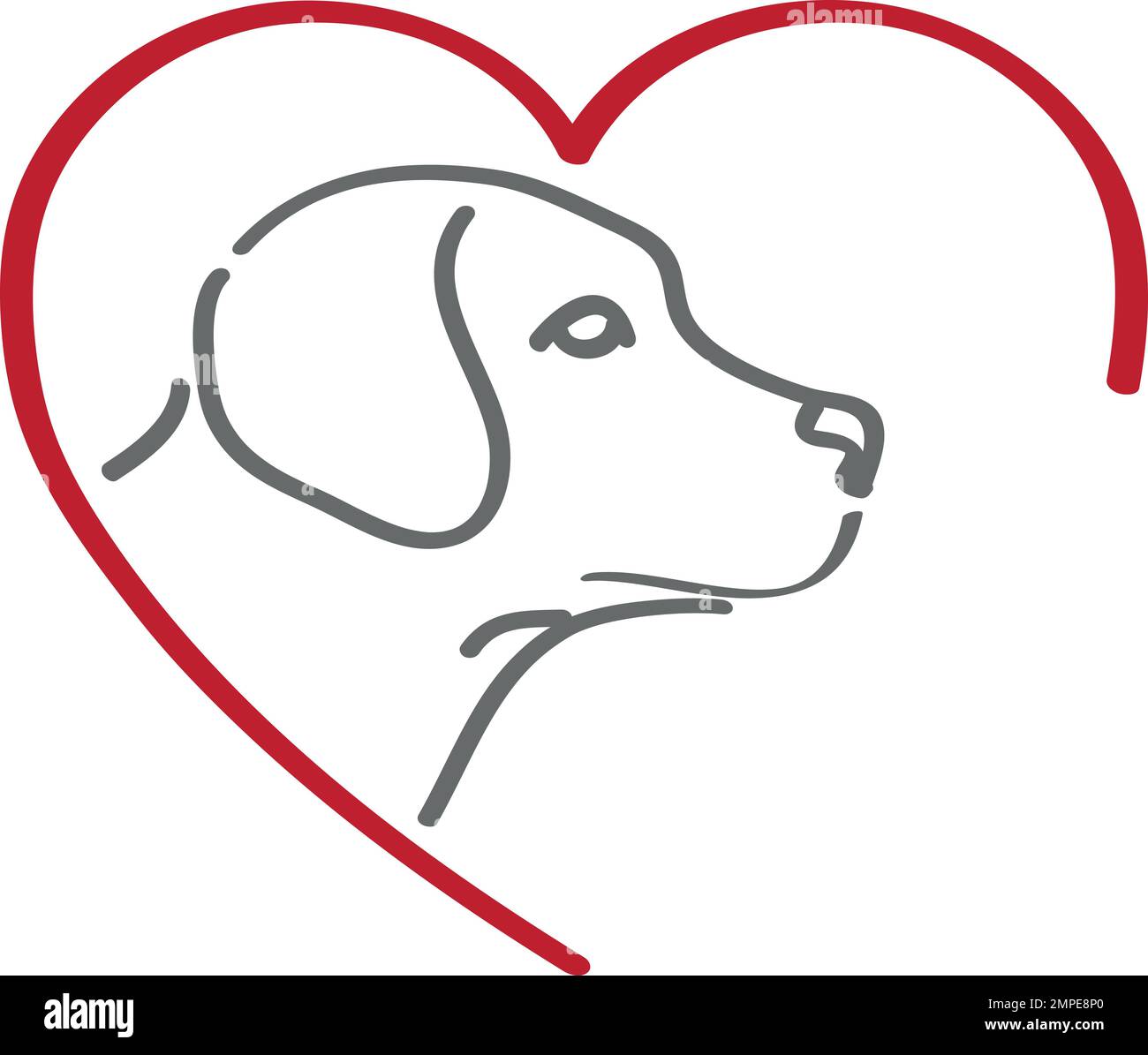Dog, heart, canine, dog grooming, logo, background, dog logo Stock