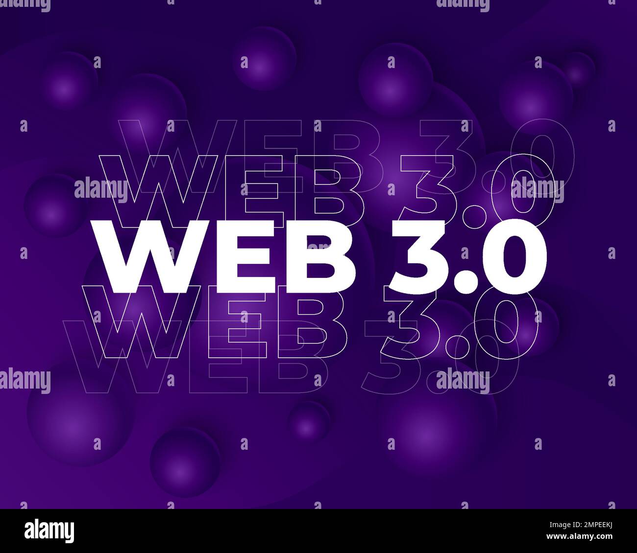 Web 3 0 or web3 internet illustration vector stock vector image art