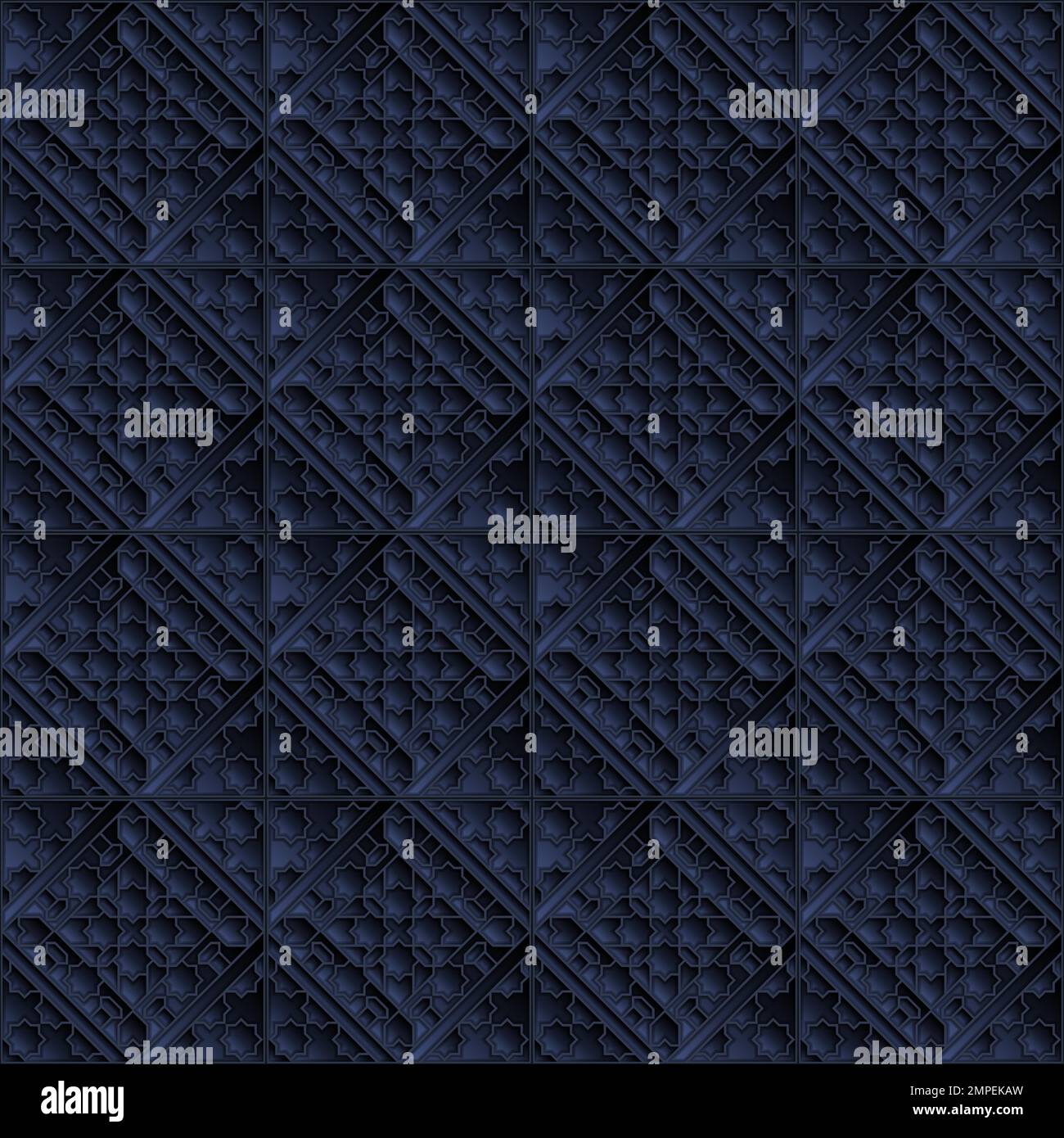 Islamic ornament seamless pattern, vector illustration Stock Vector