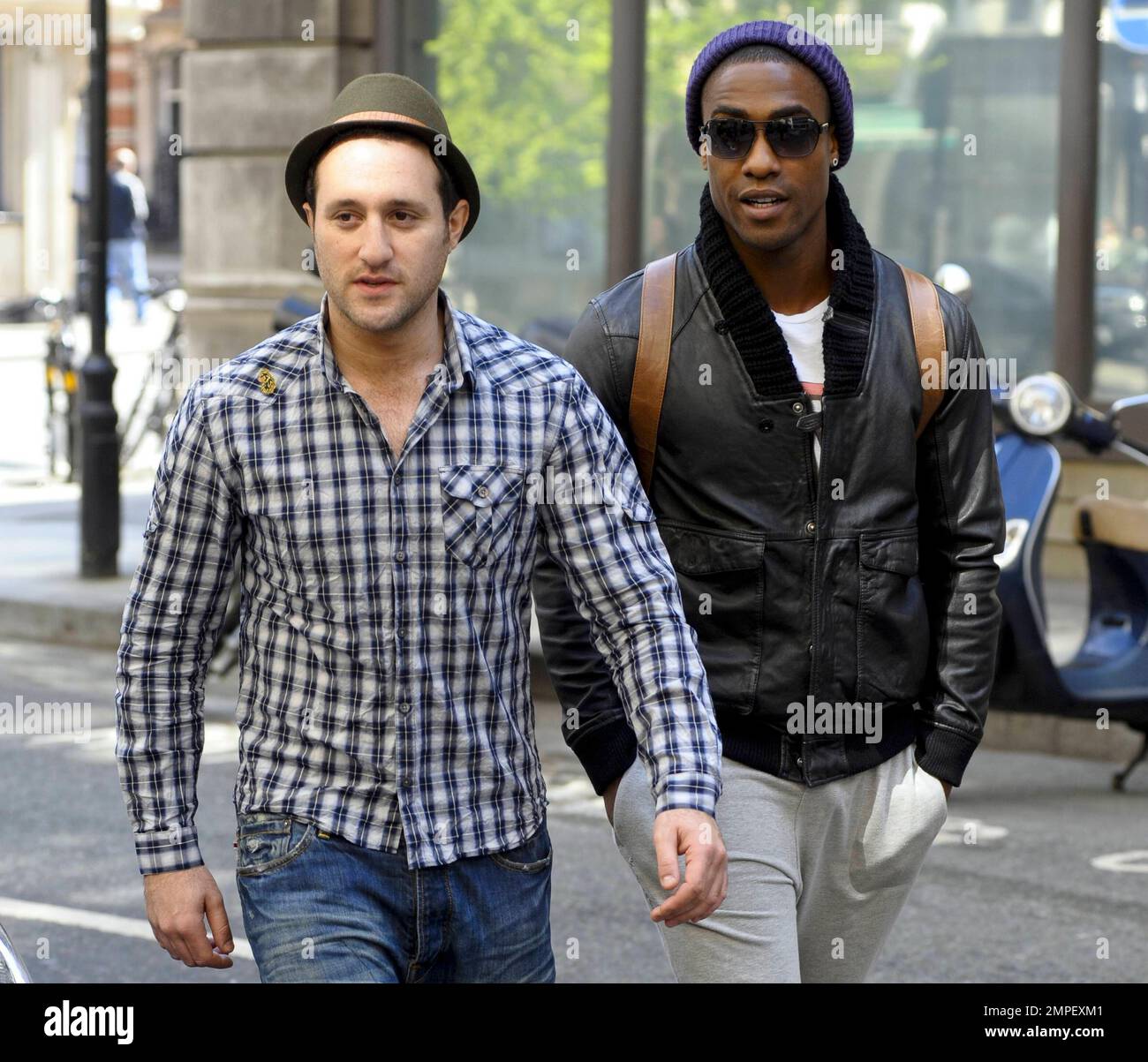 Lee Ryan, Simon Webbe, Duncan James and Antony Costa of the newly ...