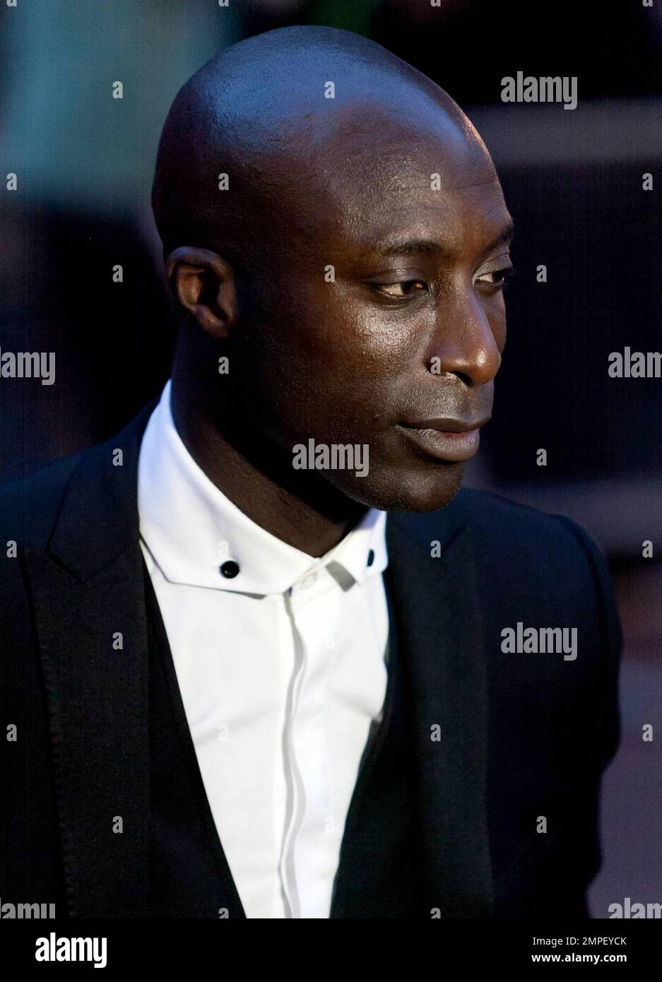 Ozwald Boateng appears at his fashion show held at the Odeon Leicester