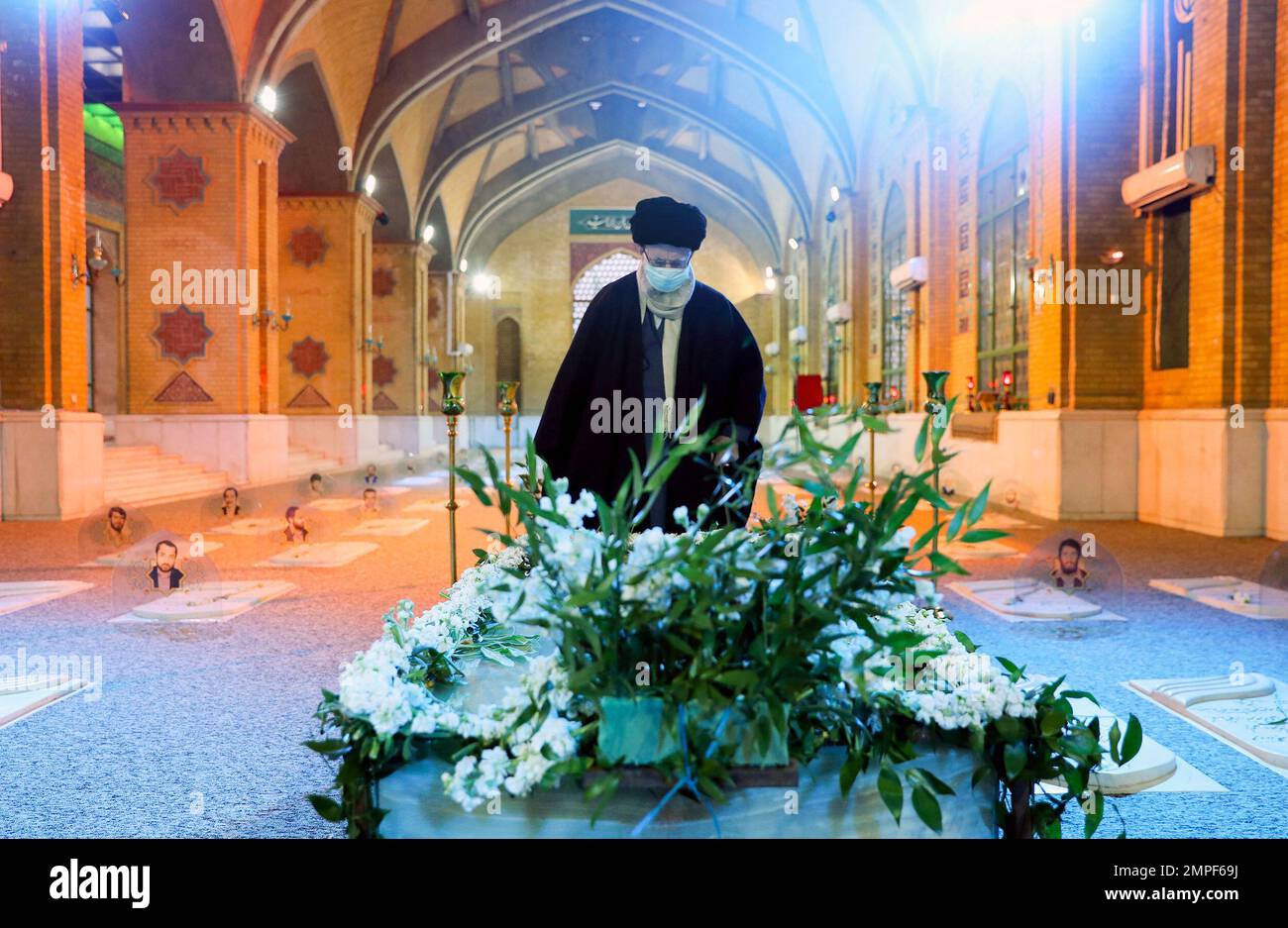 Iran's Supreme Leader Ayatollah Ali Khmenei during his visits the ...