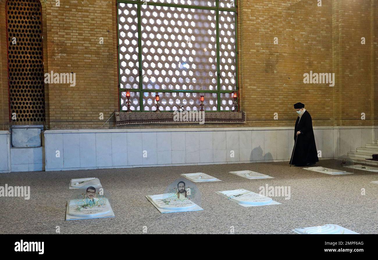 Iran's Supreme Leader Ayatollah Ali Khmenei during his visits the ...