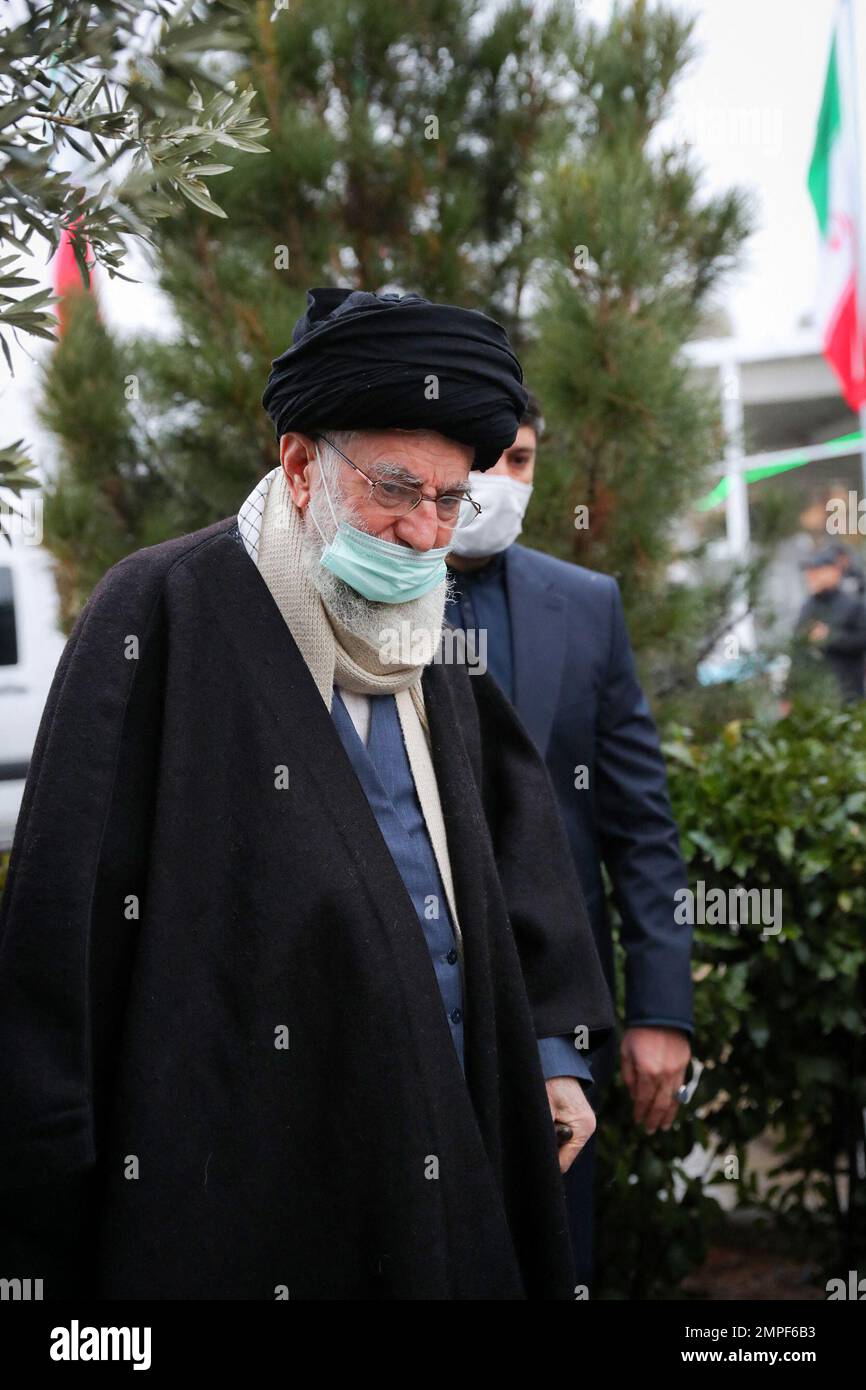 Iran's Supreme Leader Ayatollah Ali Khmenei during his visits the ...